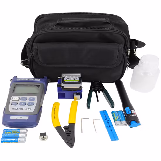 Kit d'outils à fibre optique FTTH avec gants de travail optiques