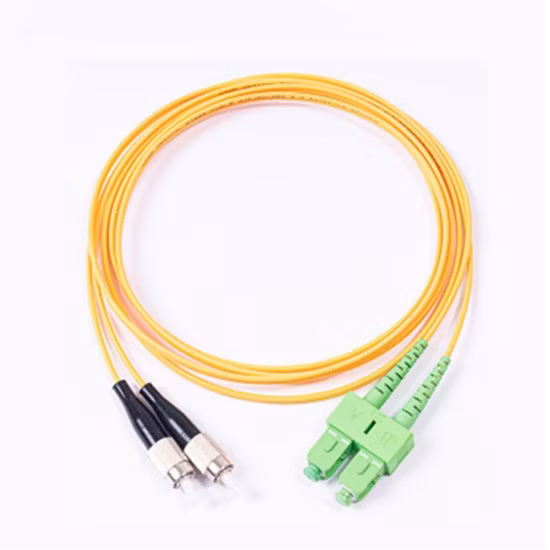 Cordon de raccordement à fibre optique multimode duplex FC/PC-Sc/APC