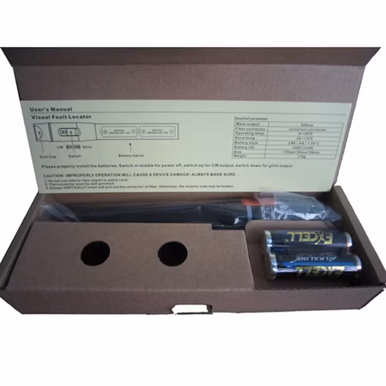 Localisateur visuel de défauts de type stylo à fibre optique de haute qualité Flk-Vfl-P205 Localisateur visuel de défauts de type stylo